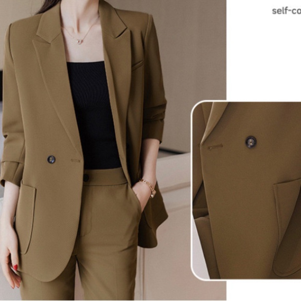 Casual brown tan color Blazer size 4
